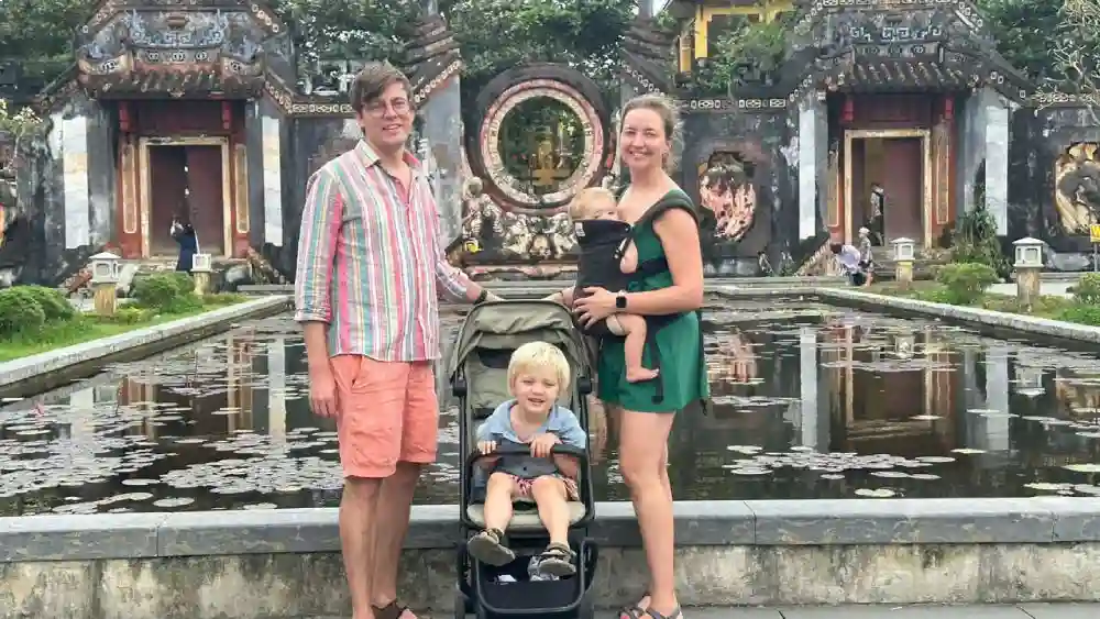Visitors exploring Hoi An Ancient Town with a local guide