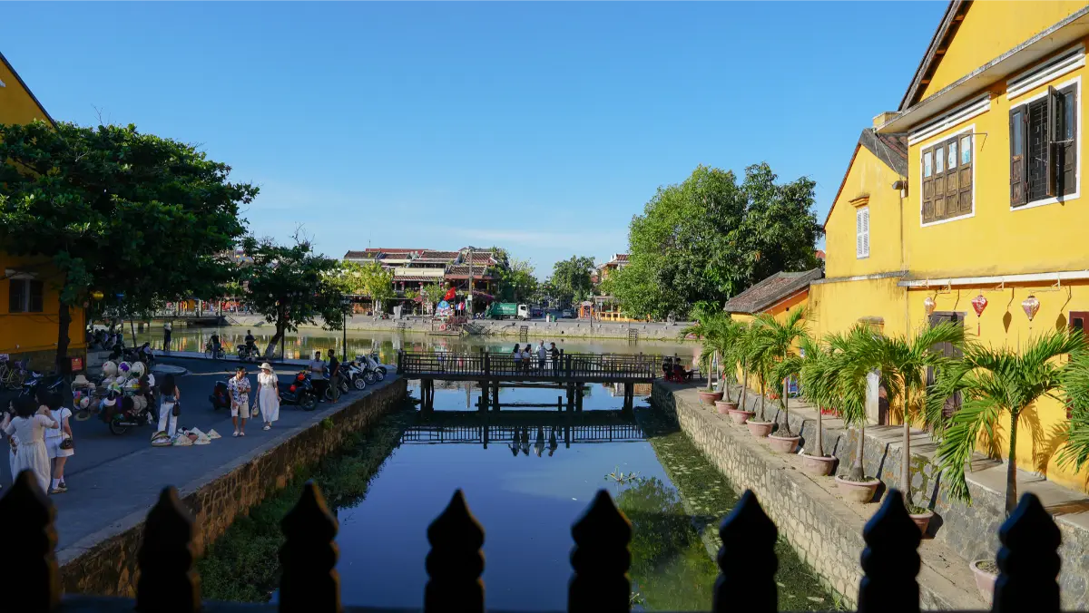 View of Hoi An Ancient Town from the Japanese Covered Bridge